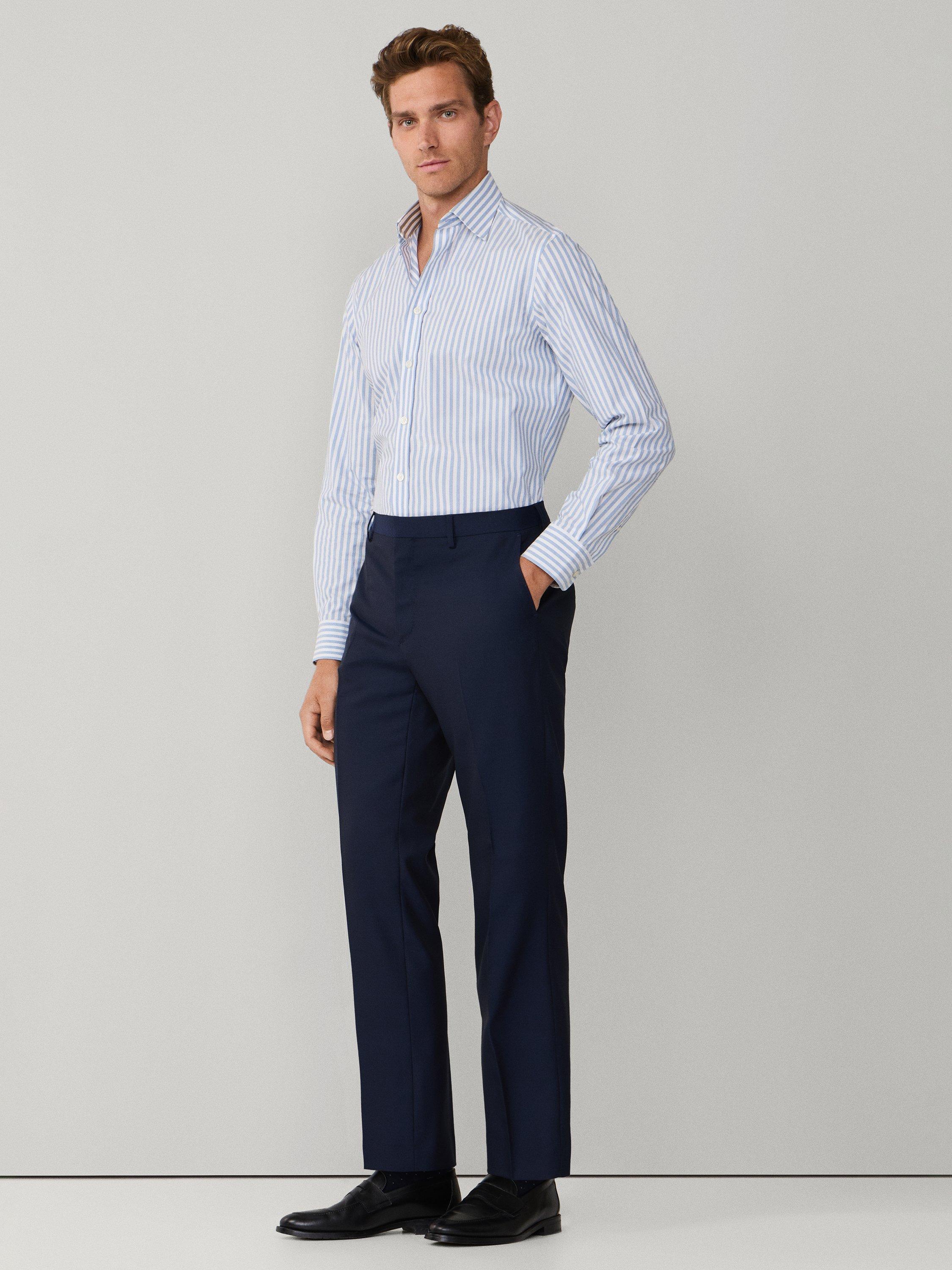 Product image 7 of 8, which shows Hackett London Classic Fit Sanderson Chinos, Navy, 42