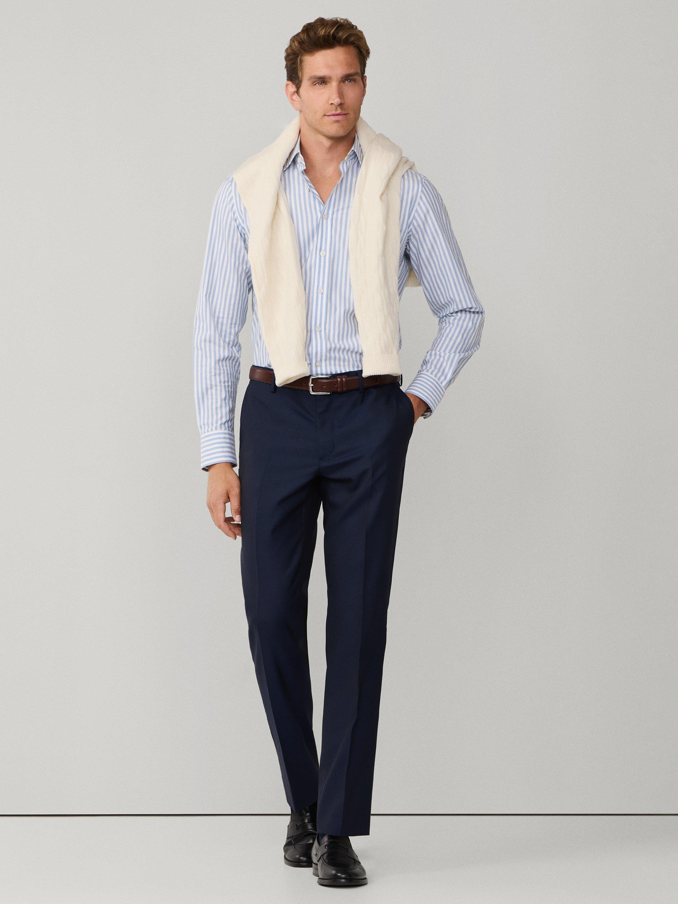 Product image 8 of 8, which shows Hackett London Classic Fit Sanderson Chinos, Navy, 42