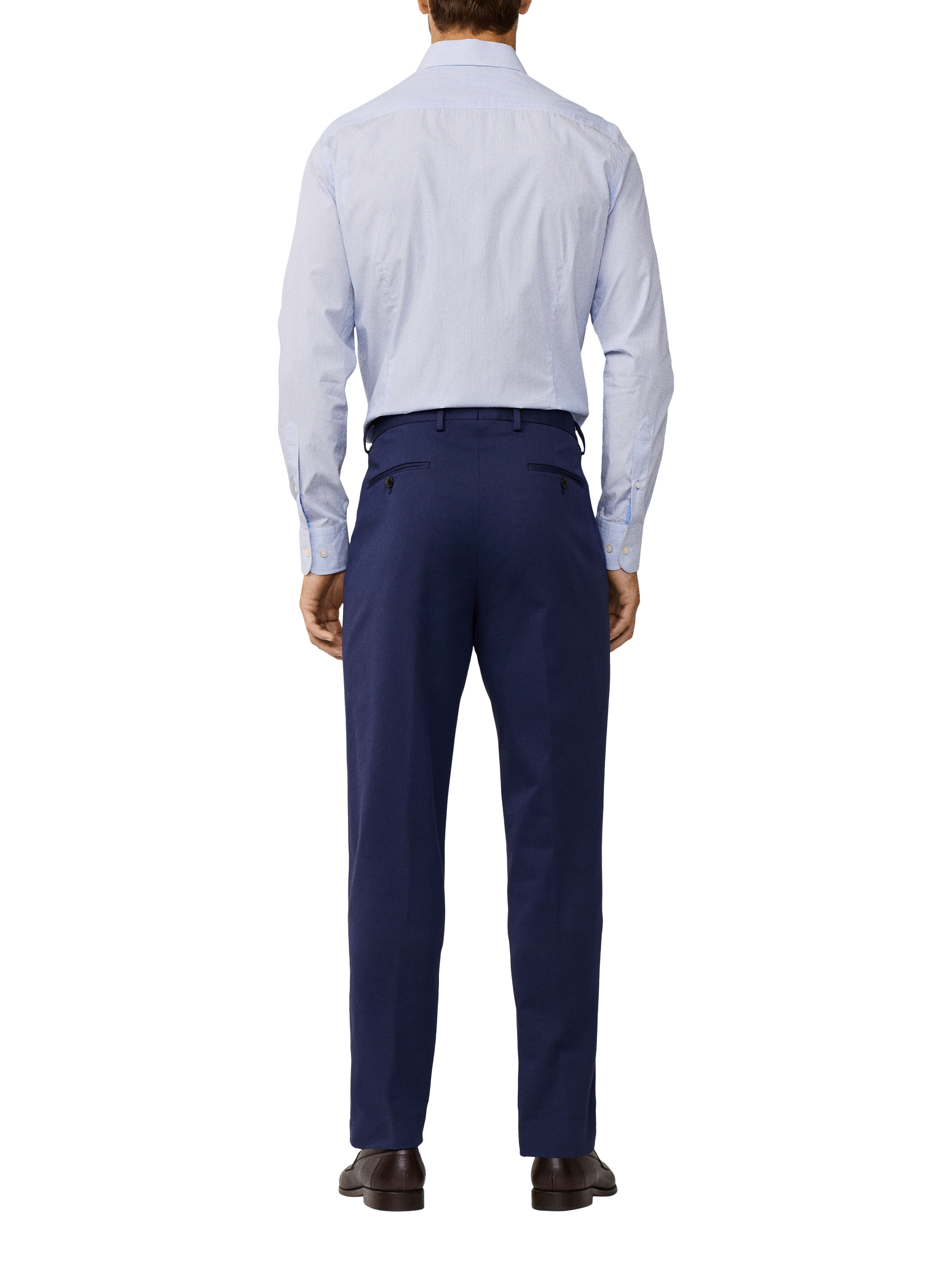 Product image 3 of 7, which shows Hackett London Tapered Fit Sloane Chinos, Navy, 42