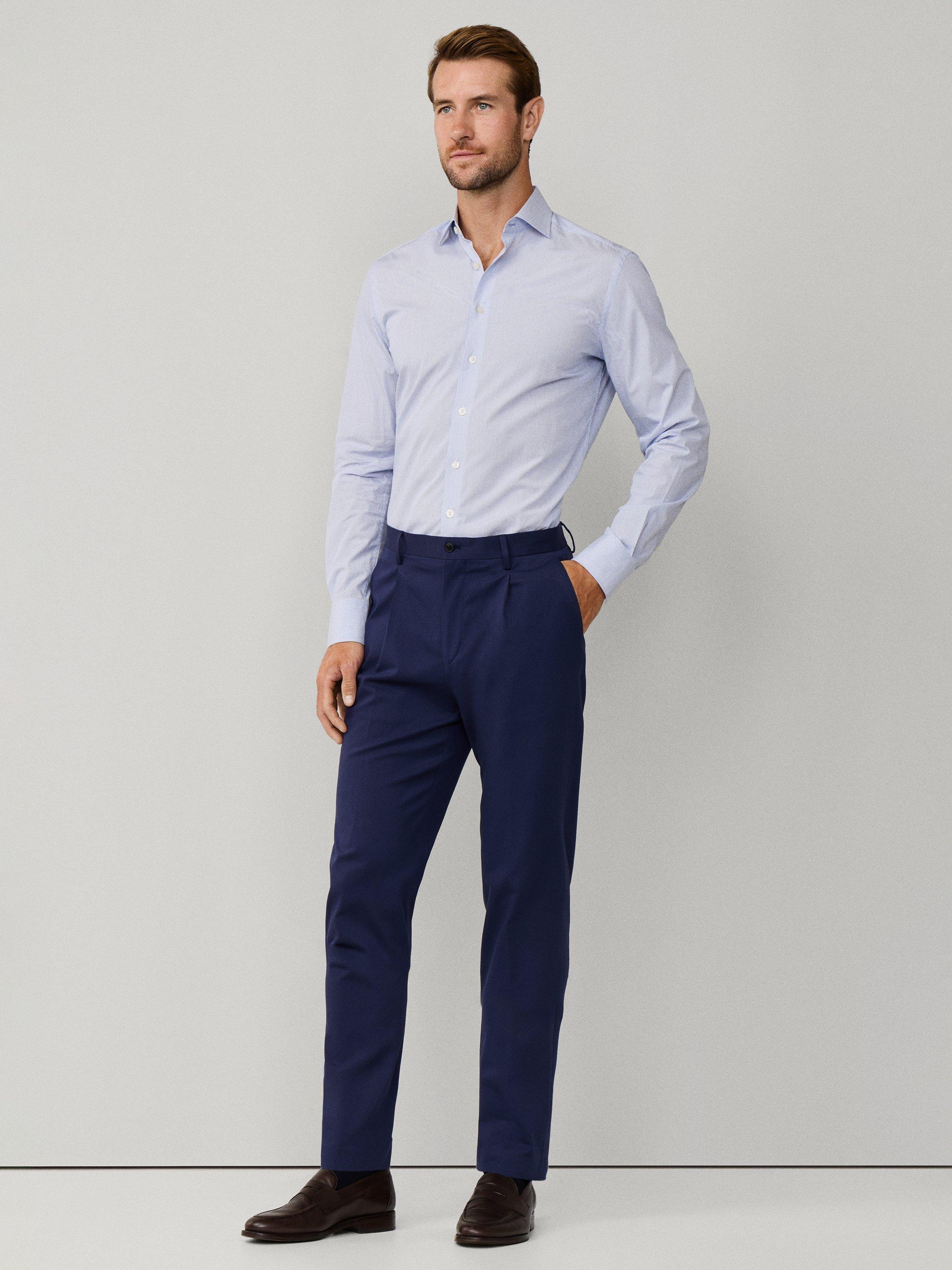 Product image 6 of 7, which shows Hackett London Tapered Fit Sloane Chinos, Navy, 42