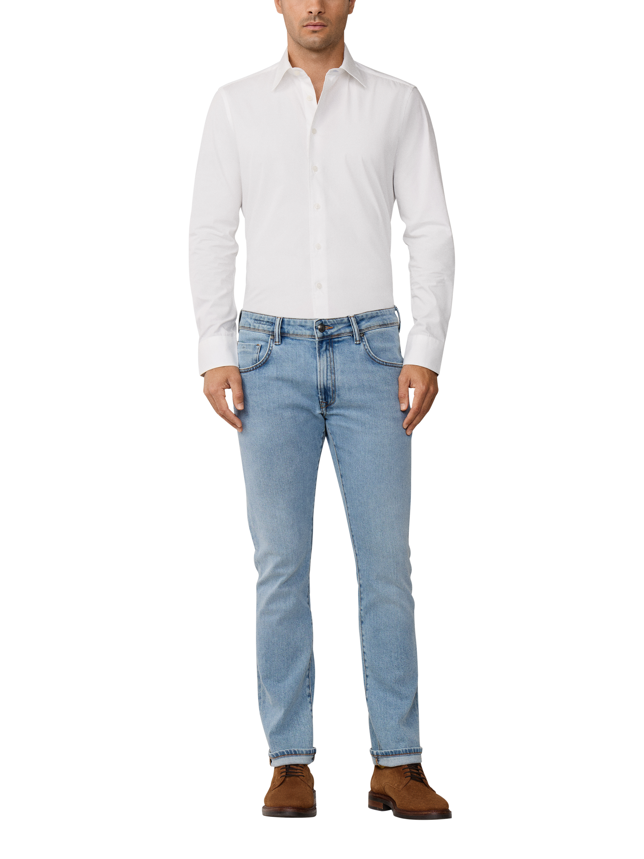 Product image 2 of 8, which shows Hackett London Slim Fit Jeans, Denim Blue, 28