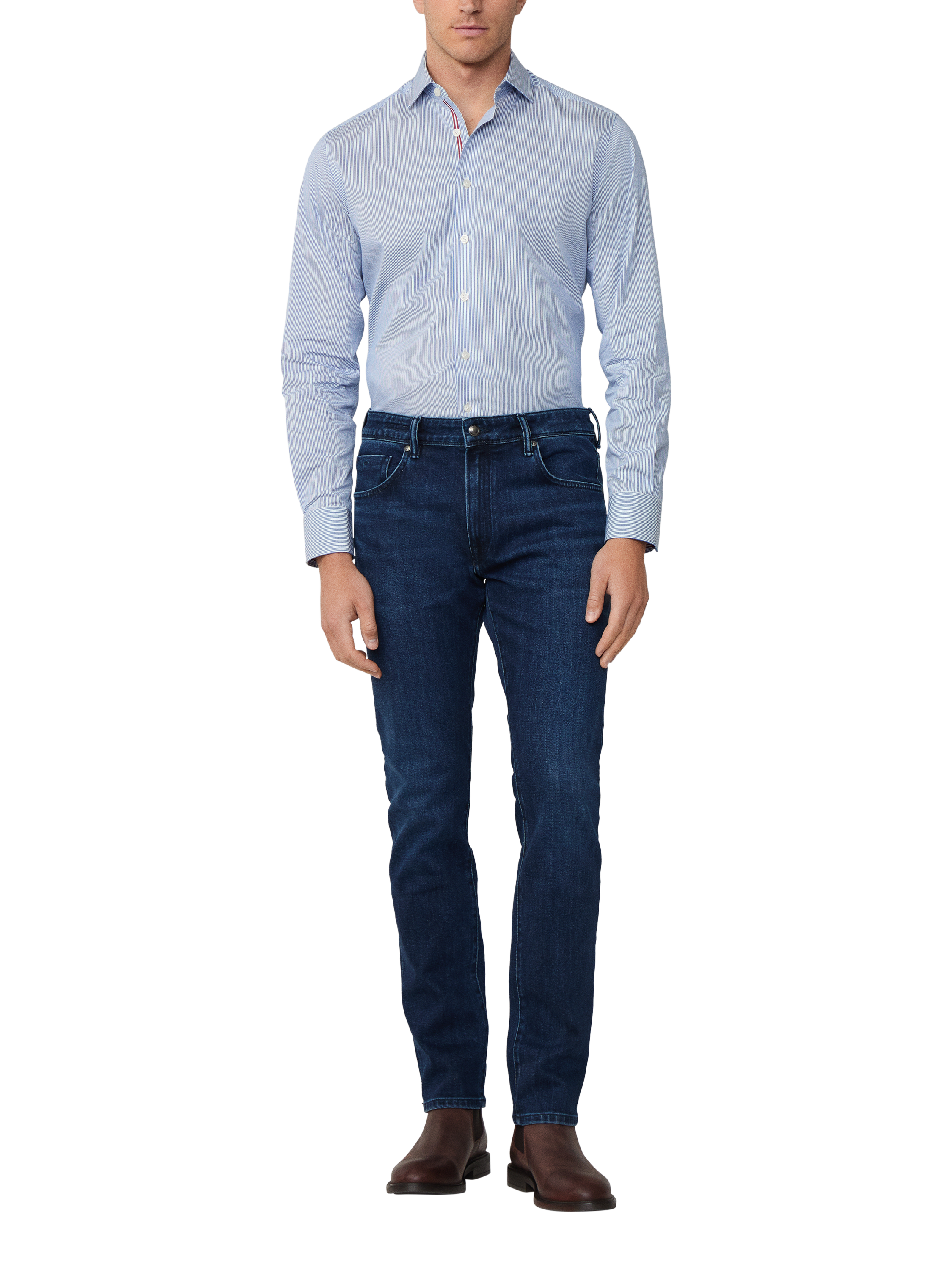 Product image 2 of 6, which shows Hackett London Slim Fit Jeans, Denim Blue, 28