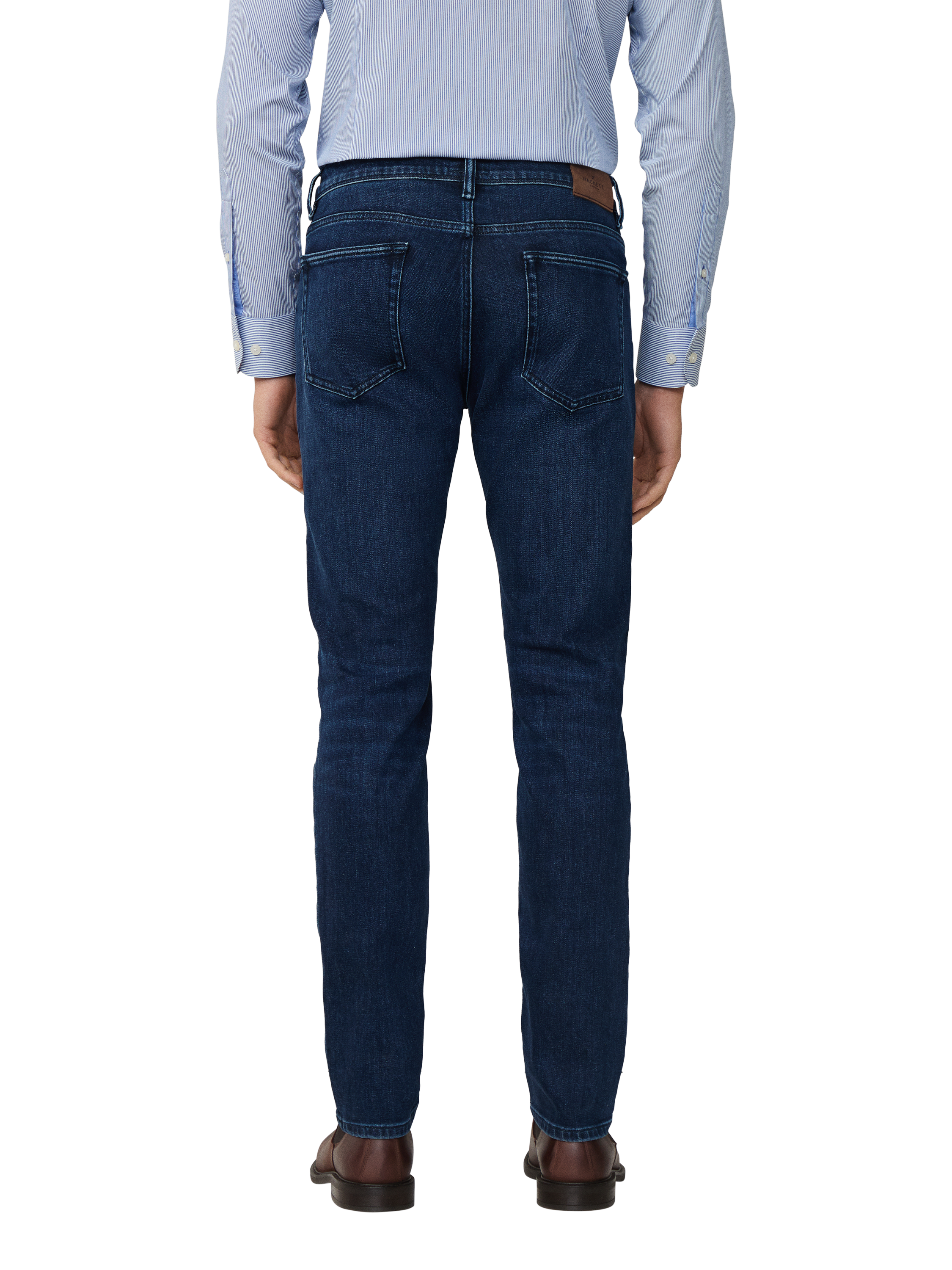 Product image 3 of 6, which shows Hackett London Slim Fit Jeans, Denim Blue, 28