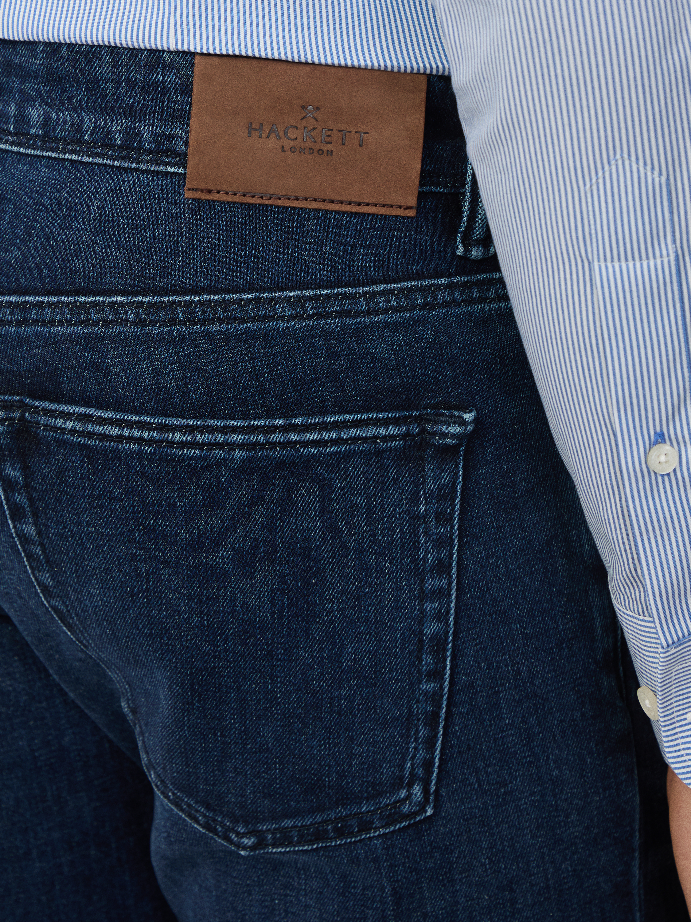 Product image 6 of 6, which shows Hackett London Slim Fit Jeans, Denim Blue, 28