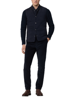 Hackett London Sleeveless Padded Waistcoat - view 2, Midnight Blue