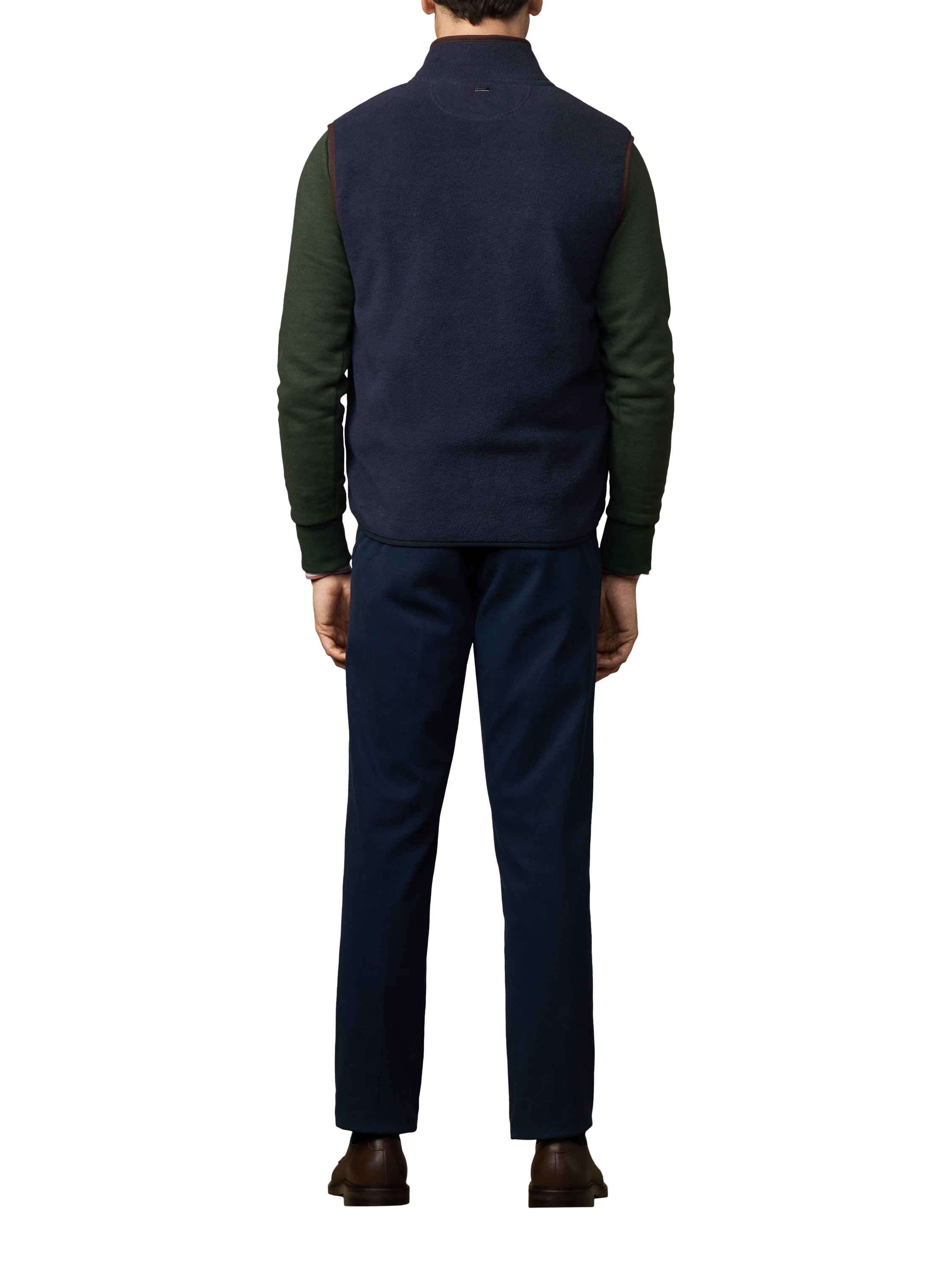 Product image 3 of 6, which shows Hackett London Tailored Zip Vest, Midnight Blue, XXL