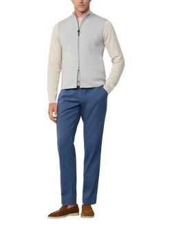 Hackett London Cotton Blend Tailored Jacket - view 2, Pearl Grey