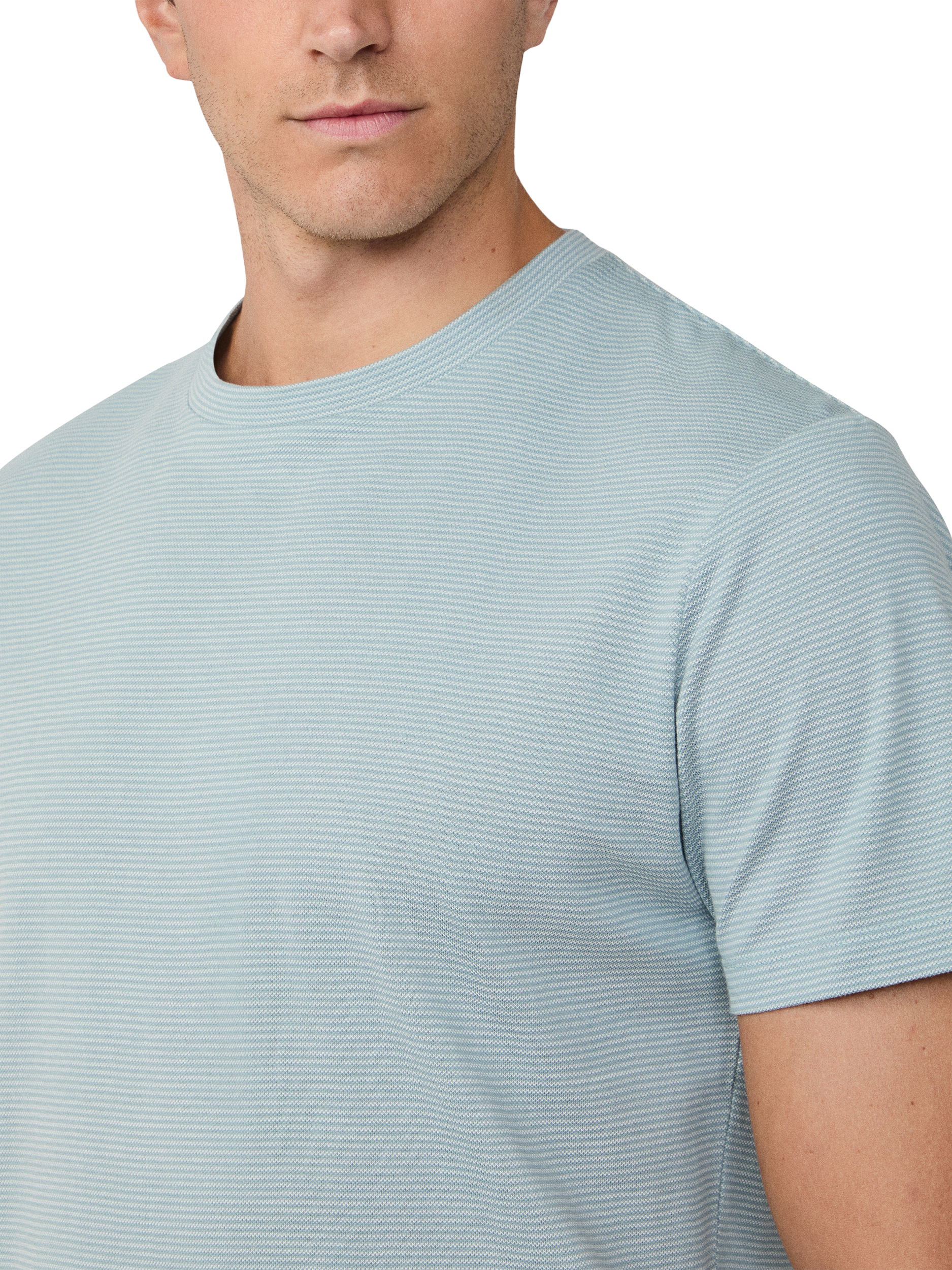 Product image 5 of 6, which shows Hackett London Cotton Short Sleeved T-Shirt, Lagoon Blue, XXL