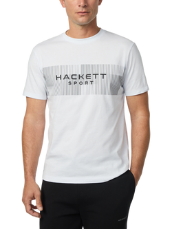 Hackett London Sport Cotton Short Sleeved T-Shirt, Optic White, Optic White