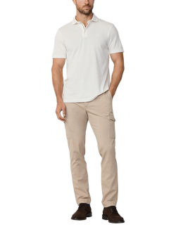 Hackett London Cotton Classic Fit Short Sleeve Polo Shirt - view 2, Off White