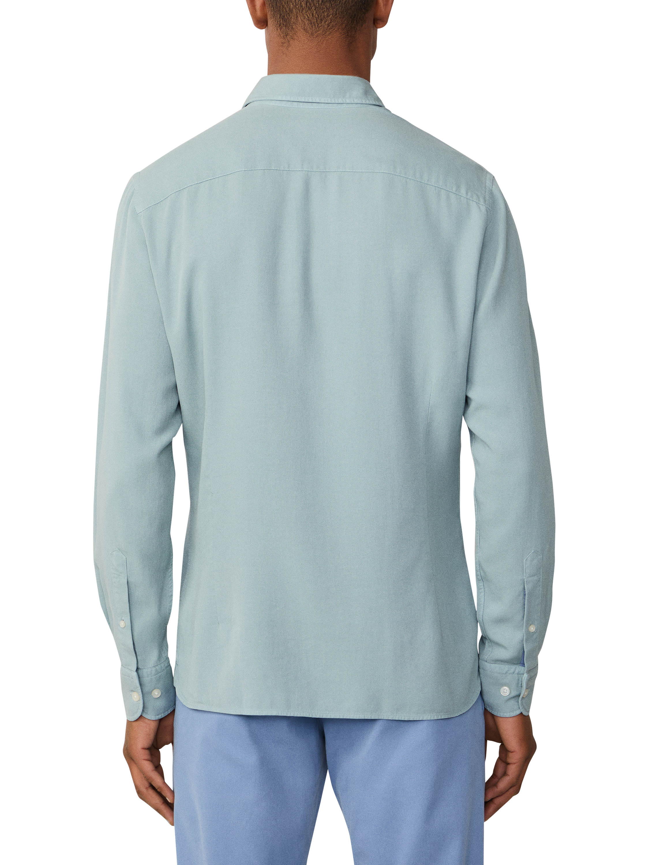 Product image 2 of 5, which shows Hackett London Tailored Fit Shirt, Lagoon Blue, XXL