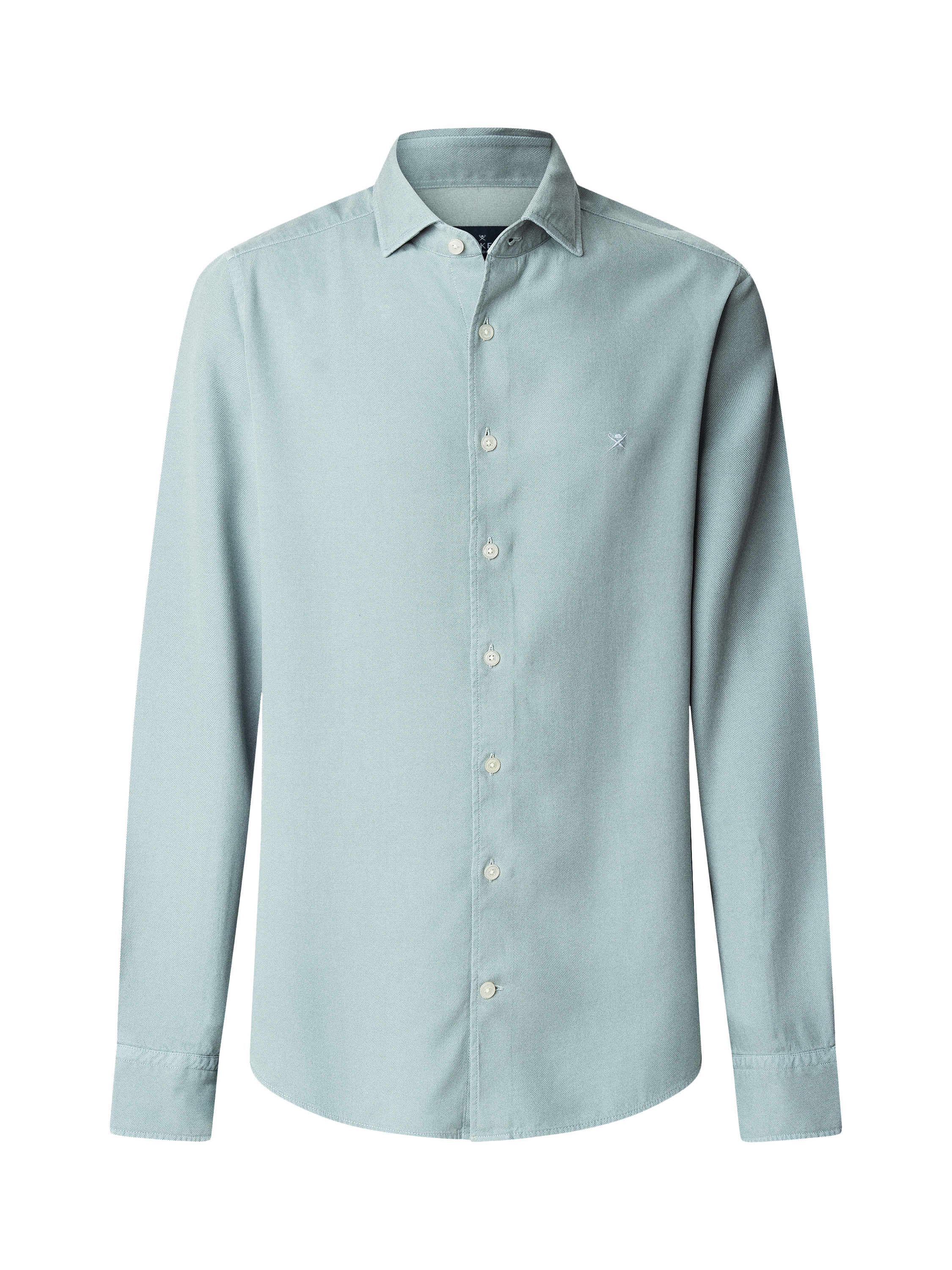 Product image 3 of 5, which shows Hackett London Tailored Fit Shirt, Lagoon Blue, XXL