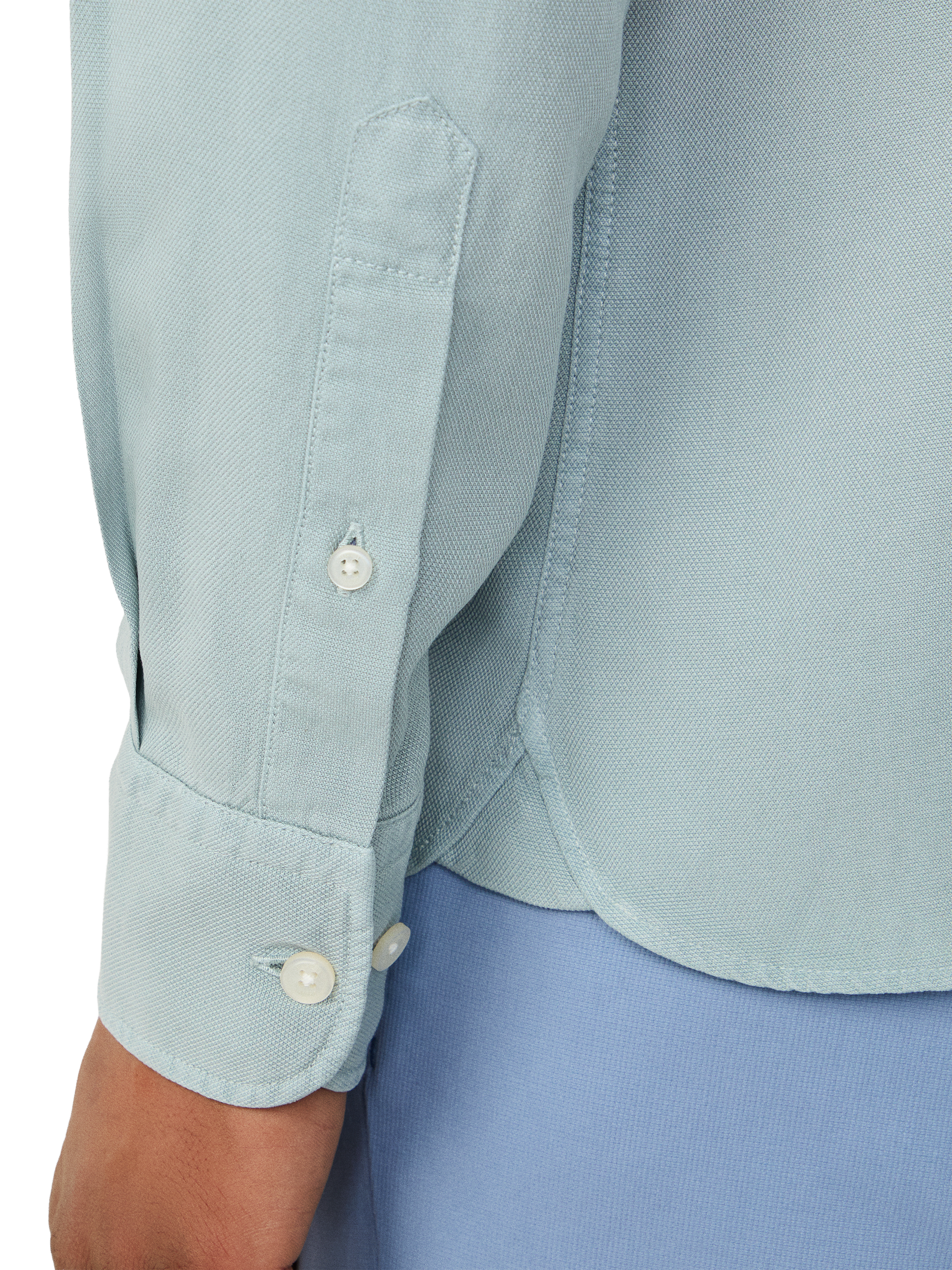 Product image 5 of 5, which shows Hackett London Tailored Fit Shirt, Lagoon Blue, XXL