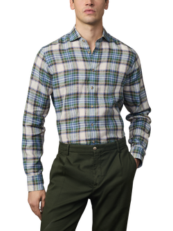 Hackett London Classic Fit Linen Shirt, Sage Green, Sage Green