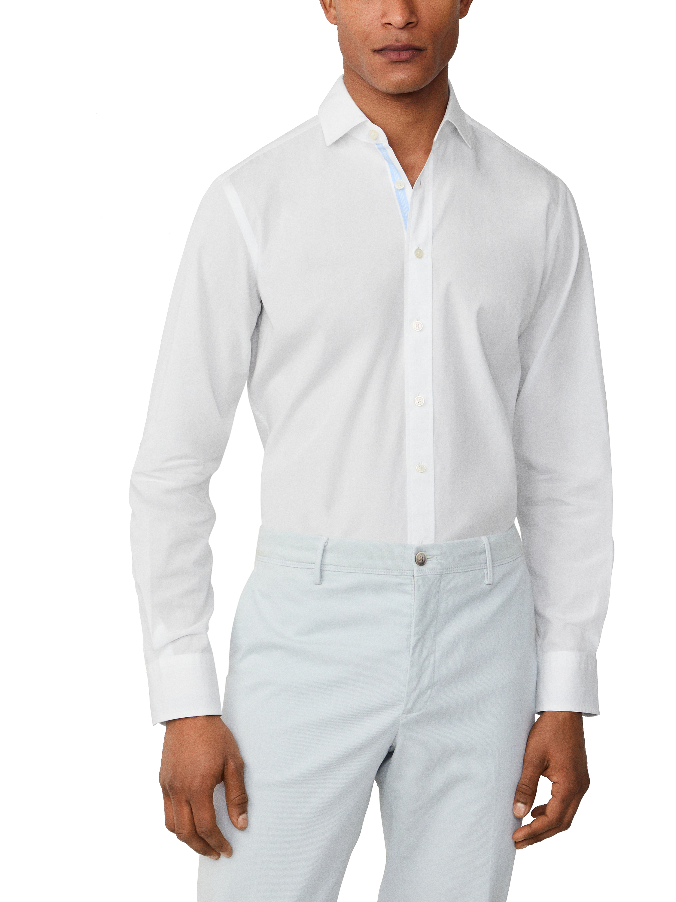 Product image 1 of 6, which shows Hackett London Tailored Fit Shirt, Optic White, XXL