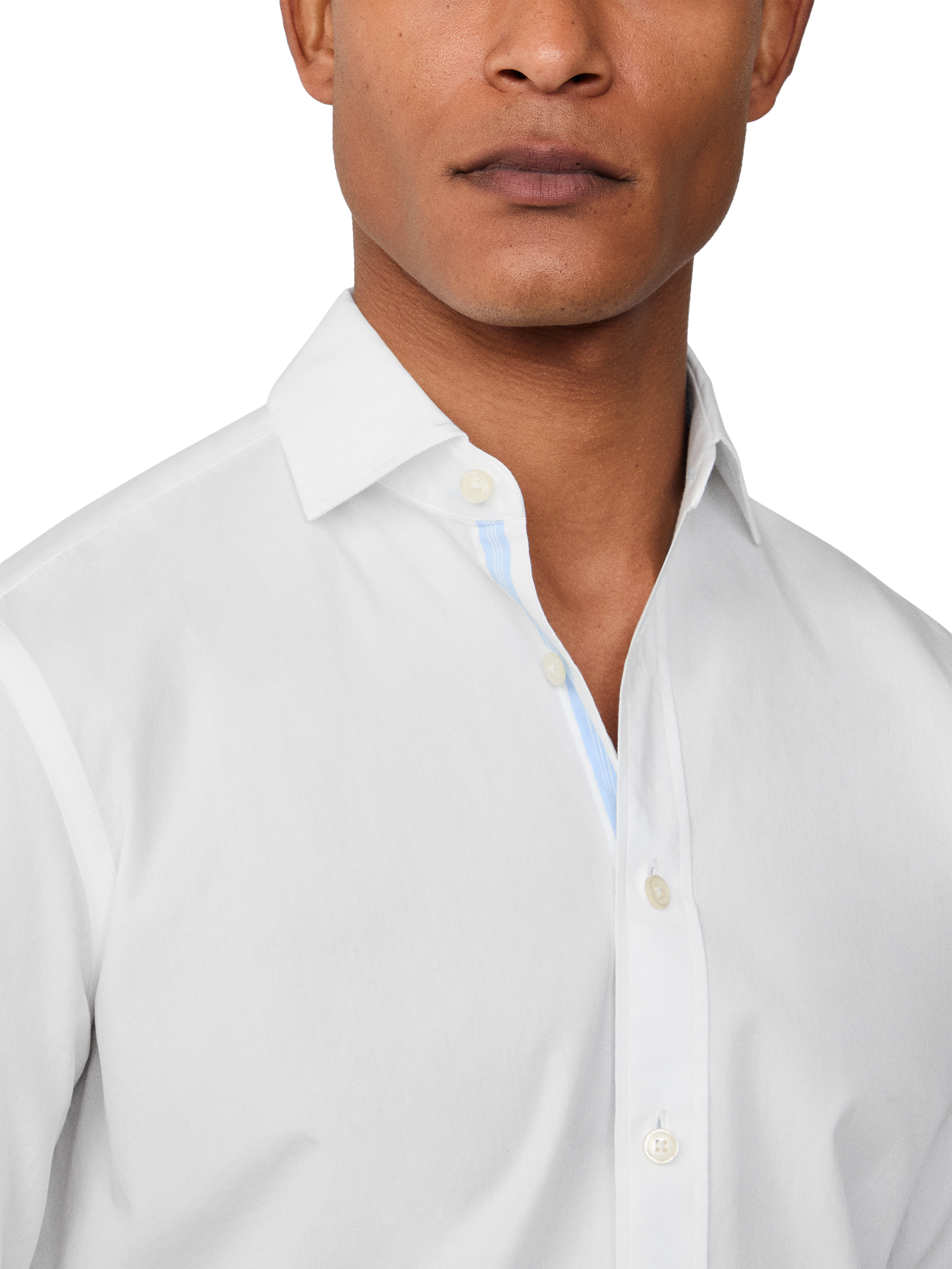 Product image 5 of 6, which shows Hackett London Tailored Fit Shirt, Optic White, XXL