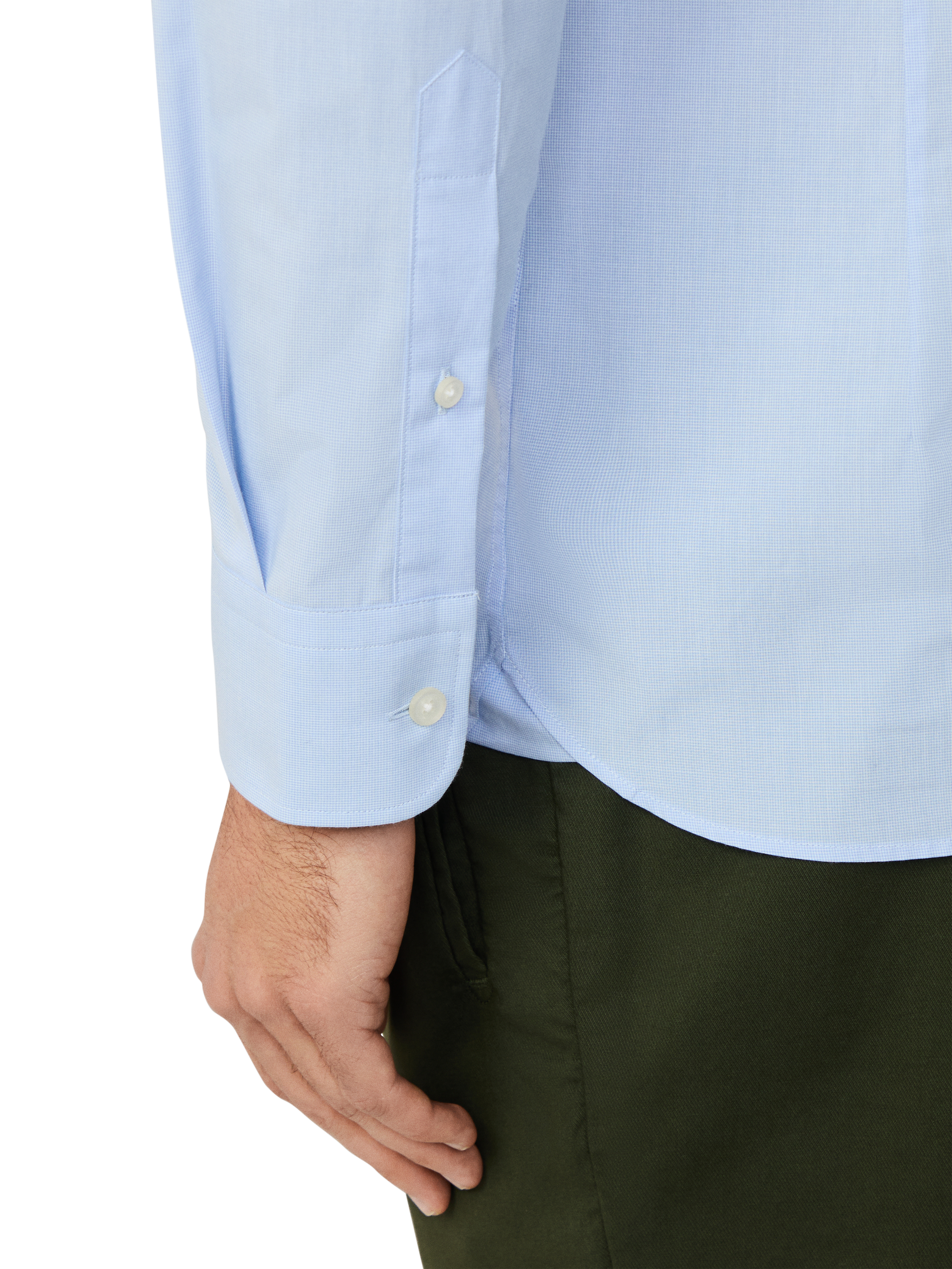 Product image 6 of 8, which shows Hackett London Tailored Fit Patterned Shirt, Sky Blue, XXL