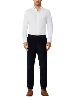 Hackett London Cotton Tailored Long Sleeved Shirt - view 2, Optic White