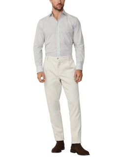 Hackett London Cotton Long Sleeved Foulard Print Shirt, Laurel Green - view 2, Laurel Green