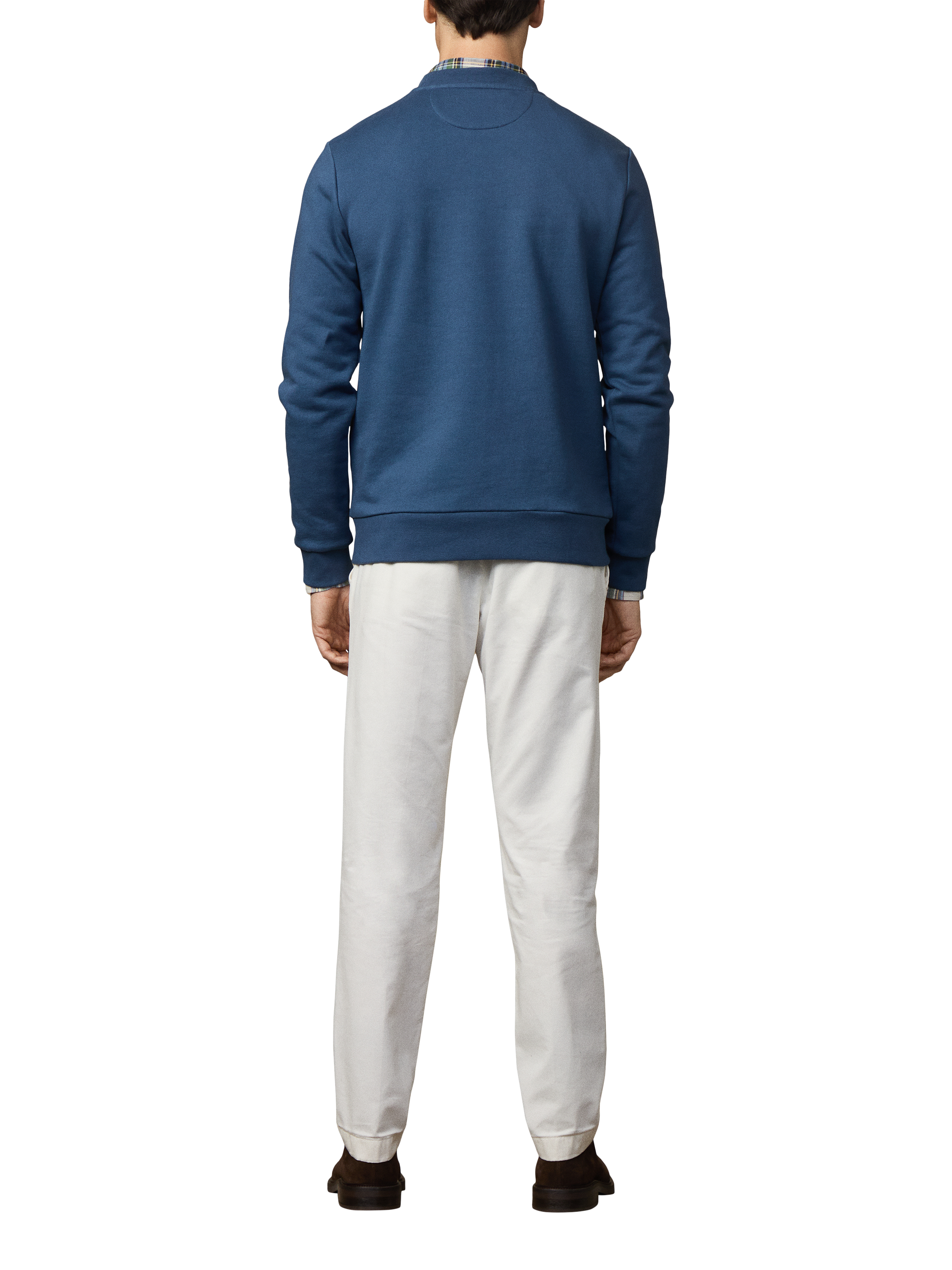 Product image 3 of 6, which shows Hackett London Cotton Logo Crew Neck Sweatshirt, Dark Denim Blue, XXL