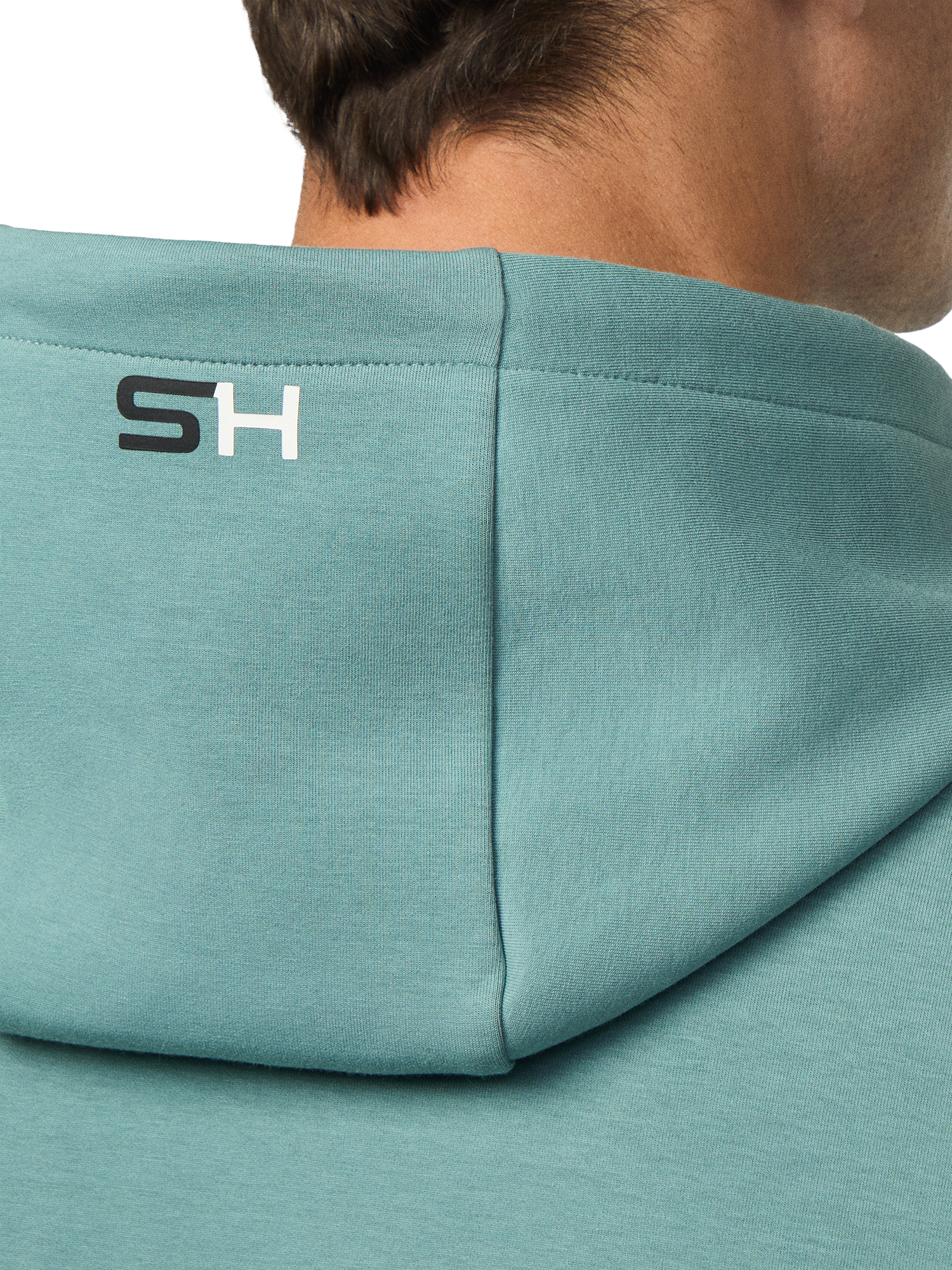 Product image 5 of 6, which shows Hackett London Cotton Blend Graphic Hoodie, Mint Green, XXXL