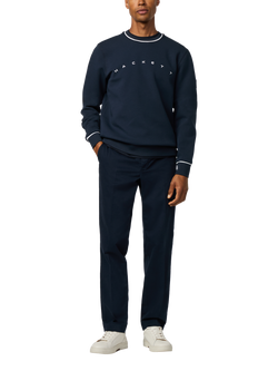 Hackett London Cotton Blend Crew Neck Sweatshirt - view 2, Navy