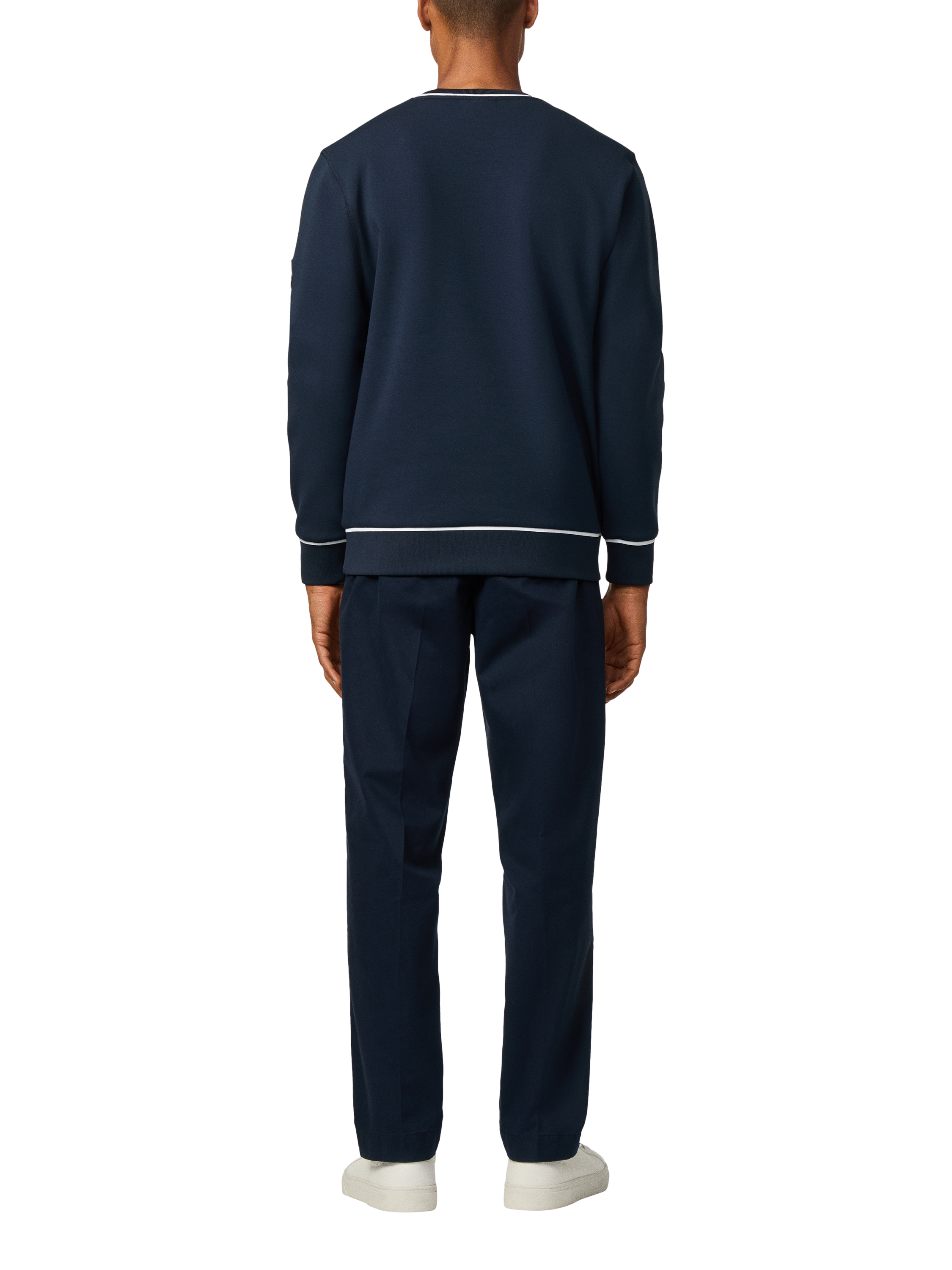 Product image 3 of 7, which shows Hackett London Cotton Blend Crew Neck Sweatshirt, Navy, XXL