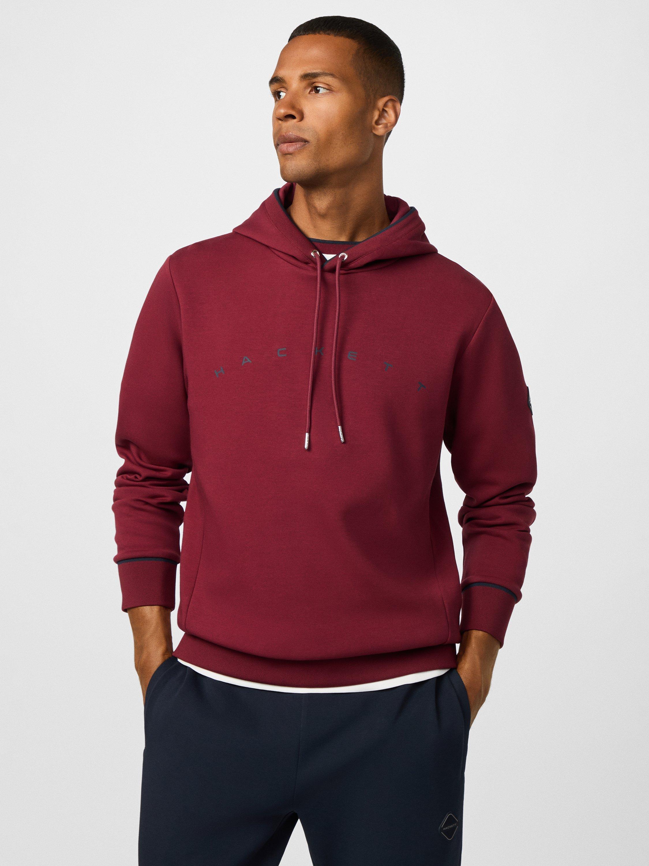 Product image 7 of 7, which shows Hackett London Cotton Blend Hoodie, Dark Red, L