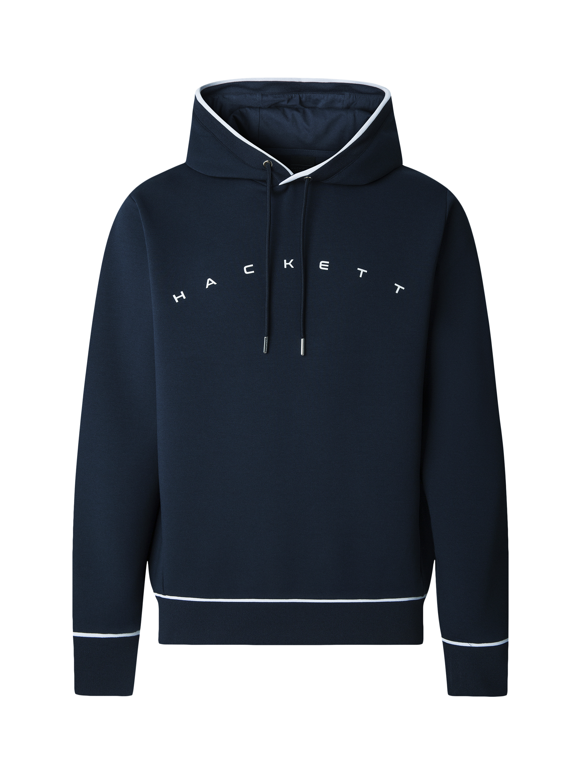Product image 4 of 7, which shows Hackett London Cotton Blend Logo Hoodie, Navy, L