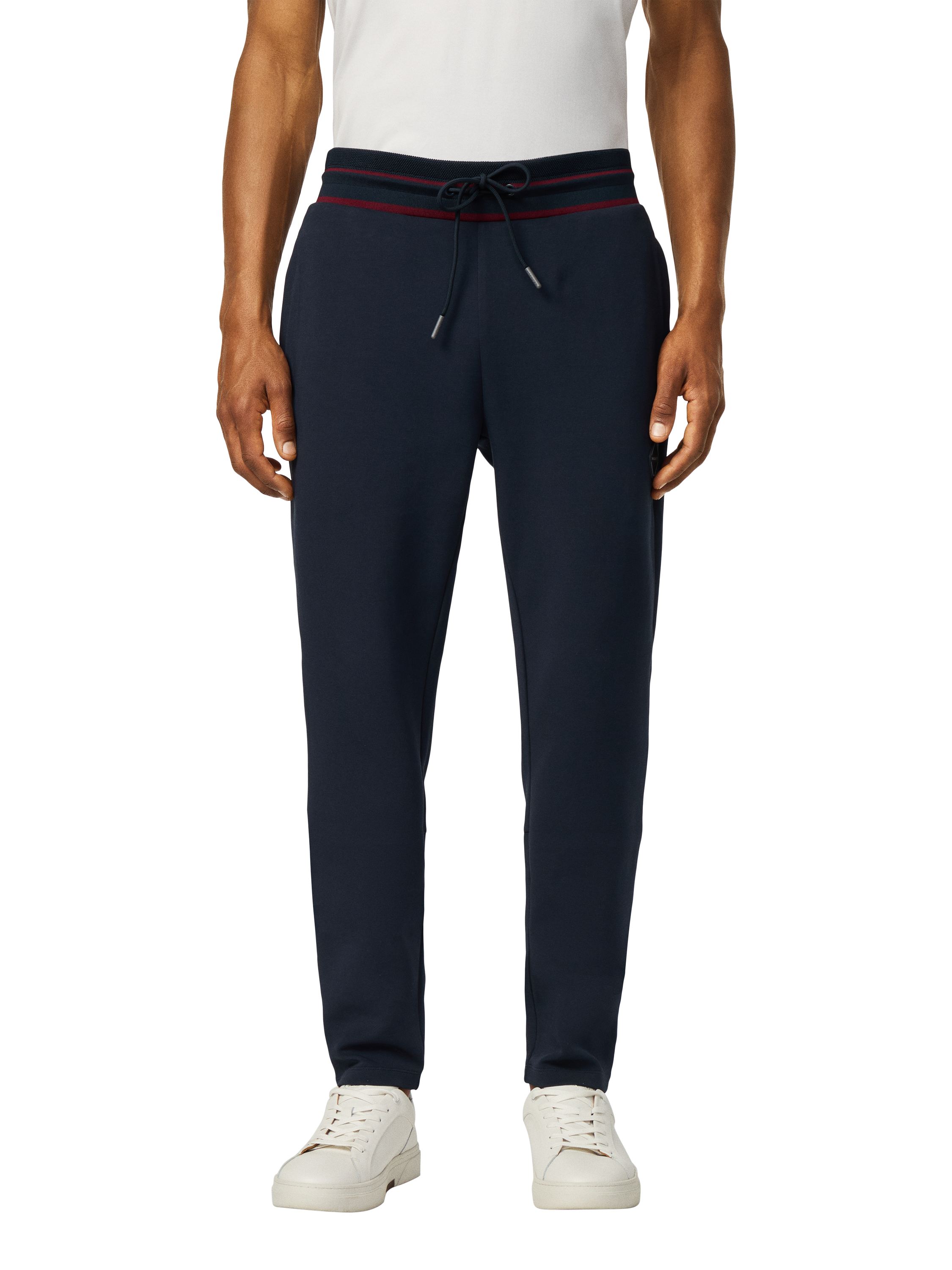 Product image 1 of 8, which shows Hackett London Cotton Blend Jogger Shorts, Navy, XXL