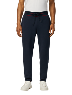 Hackett London Cotton Blend Jogger Shorts, Navy