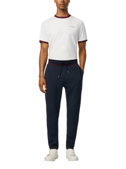 Hackett London Cotton Blend Jogger Shorts - view 2, Navy