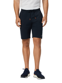 Hackett London Cotton Blend Jogger Shorts, Navy