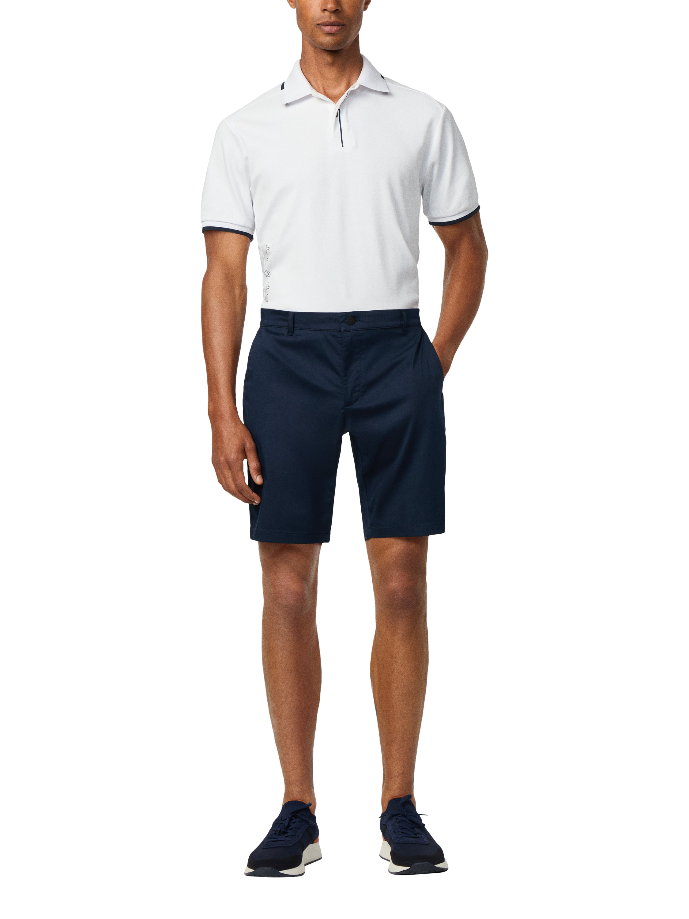 Product image 2 of 8, which shows Hackett London Kensington Shorts, Navy, 30