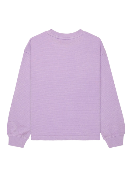 Roxy Kids' East Side Long Sleeve Sweatshirt, Crocus Petal - view 2, Crocus Petal