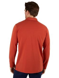 Rohan Global Long Sleeve Polo Shirt - view 2, Coast Red