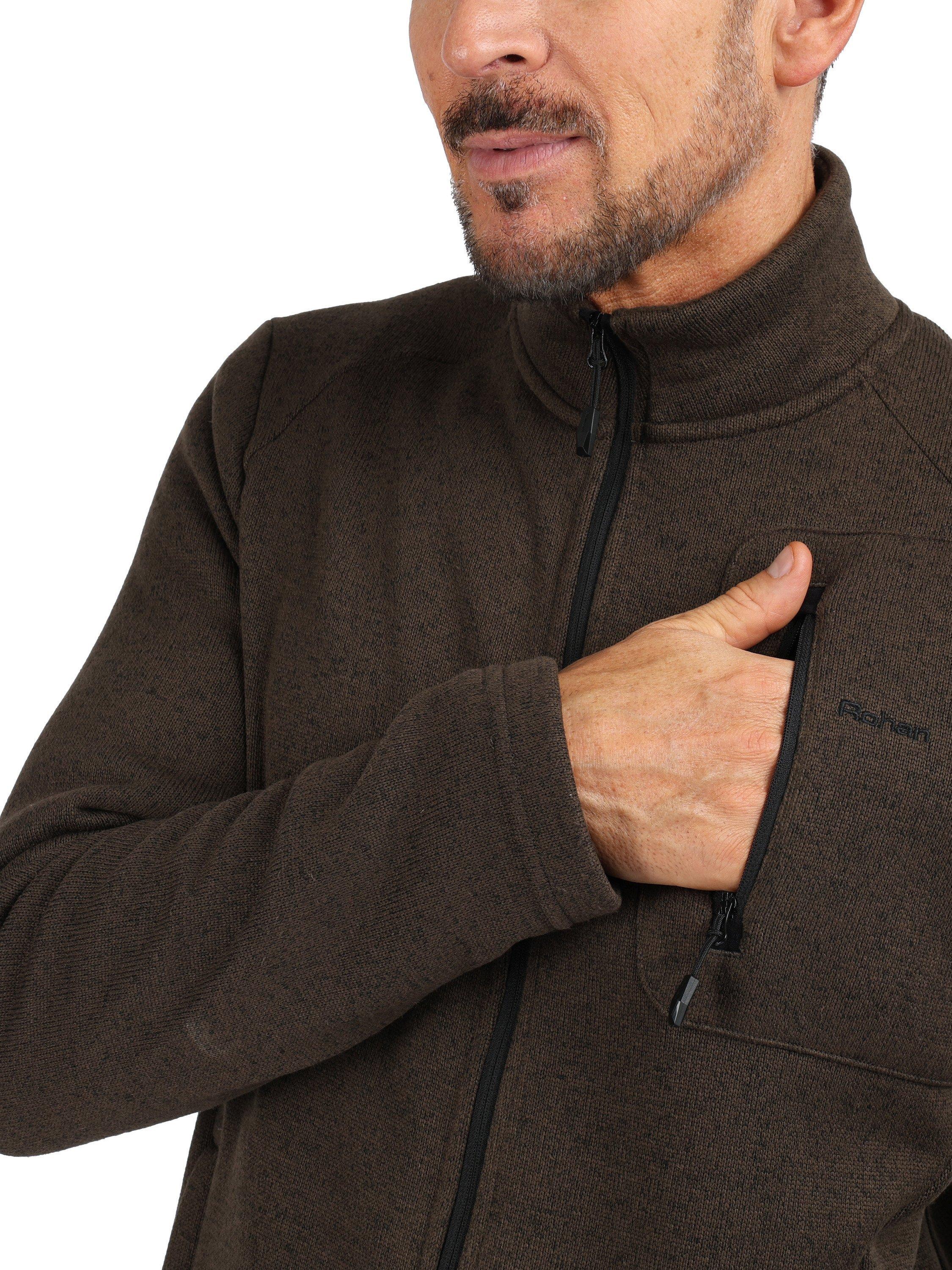 Product image 8 of 8, which shows Rohan Kiruna Zipped Fleece, Dark Olive Brown, S