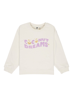 Roxy Kids' Morning Hike Long Sleeve Top, Coconut Milk, Coconut Milk