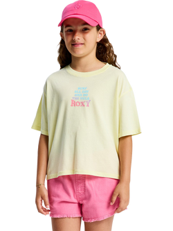 Roxy Kids' Daisy Logo Graphic T-Shirt, Daiquiry Green, Daiquiry Green