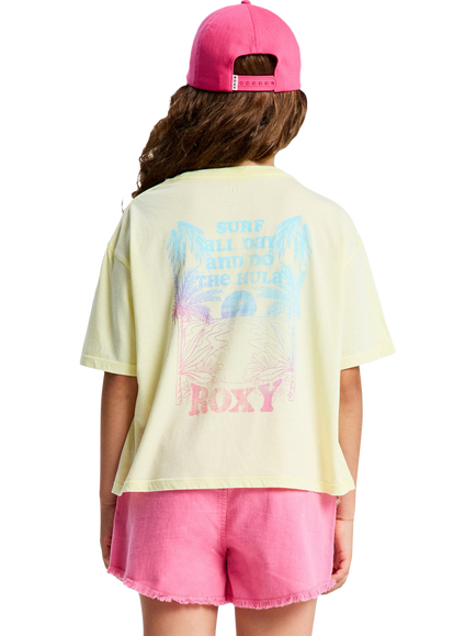 Roxy Kids' Daisy Logo Graphic T-Shirt, Daiquiry Green - view 2, Daiquiry Green