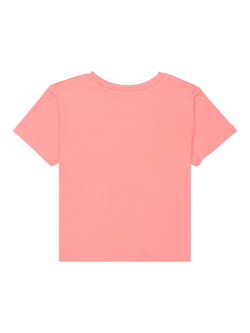 Roxy Kids' Cotton Slogan Crop T-Shirt, Plumeria - view 2, Plumeria
