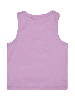 Roxy Kids' Cotton Blend Iconic Days Sleeveless Vest Top, Crocus Petal - view 2, Crocus Petal