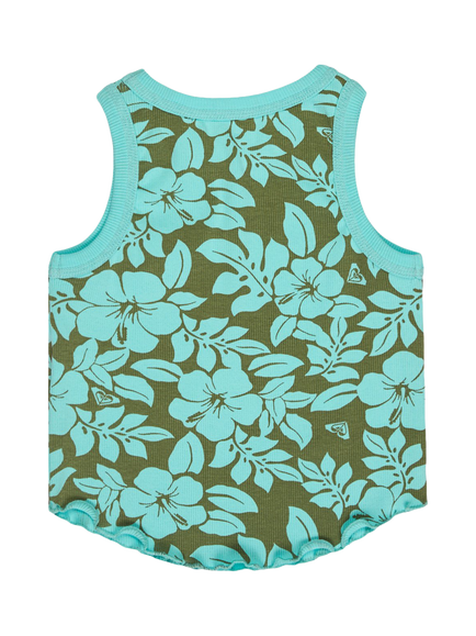 Roxy Kids' Sunlight Boost Sleeveless Vest, Oil Green The Mo - view 2, Oil Green The Mo