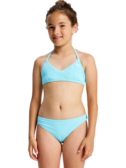 Roxy Kids' Aruba Bralette Bikini Set, Aqua Splash, Aqua Splash