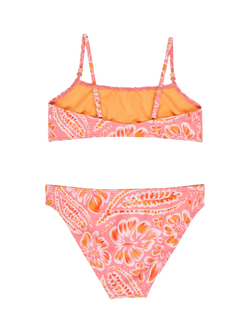 Roxy Kids' Soleil Square Neck Bikini, Plumeria Wildside - view 2, Plumeria Wildside