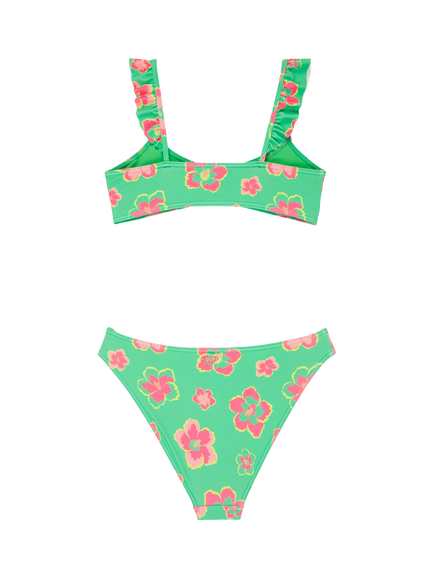 Roxy Kids' Floral Bikini, Katydid Tropicool - view 2, Katydid Tropicool