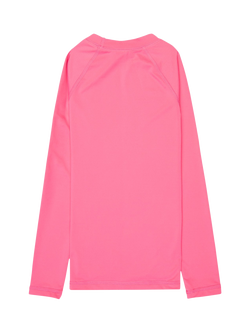 Roxy Kids'  Whole Hearted Long Sleeve Rash Vest, Sangria Sunset - view 2, Sangria Sunset