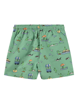 Molo Kids' Niko Swim Shorts, Alien Vacation - view 2, Alien Vacation