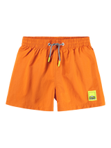 Molo Kids' Niko Solid Swimming Shorts, Sun Orange