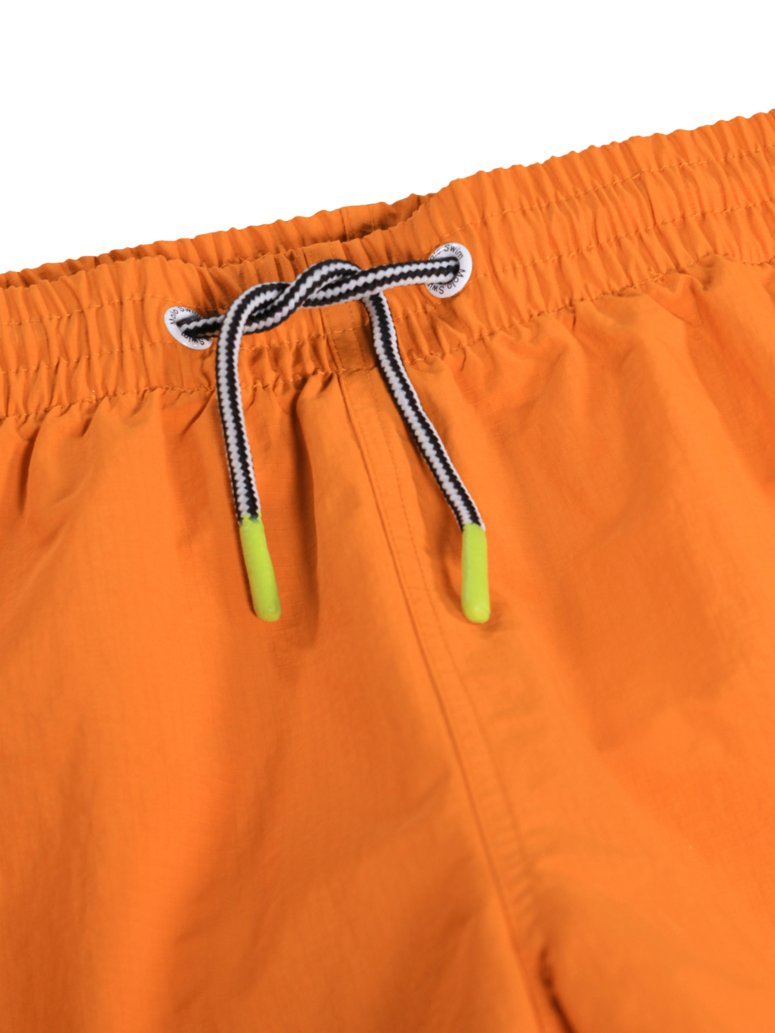 Product image 3 of 4, which shows Molo Kids' Niko Solid Swimming Shorts, Sun Orange, 3-4 years